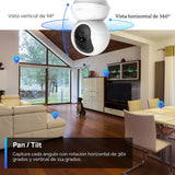 Tapo TP-Link - Cámara de seguridad 2K con giro e inclinación para m...