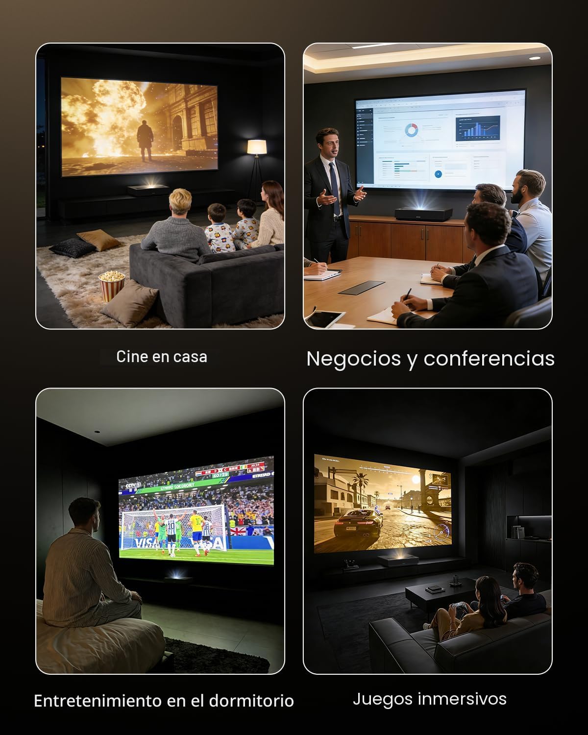 WEMAX Nova Pro Proyector de Tiro Ultra Corto 4K, TV Láser ALPD de 1...