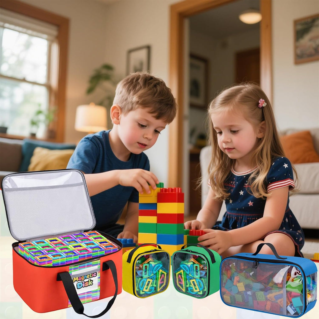 Bolsa de almacenamiento de azulejos magnéticos de 4 piezas, apta