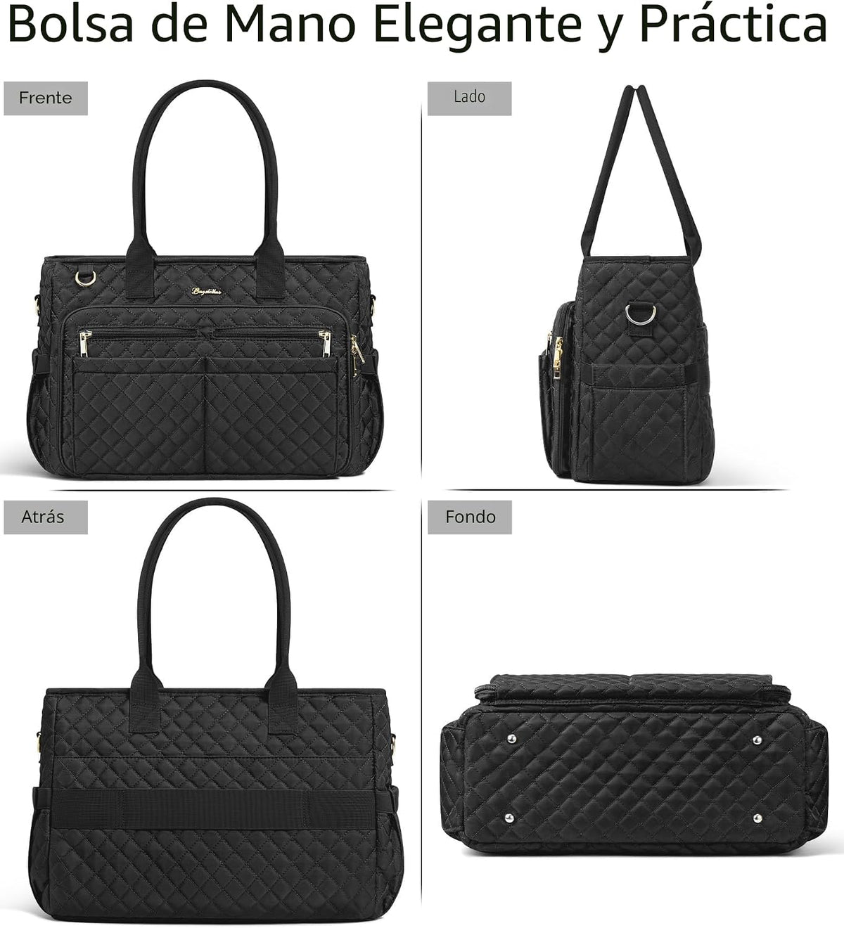 Bagstellar Bolsa de mano para profesora para mujer, bolsa de trabaj...