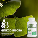 Bronson Ginkgo Biloba Extra Strength Apoya la función cerebral y la...