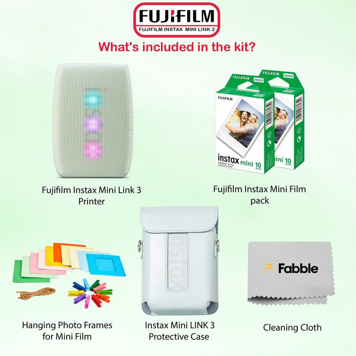 Fujifilm Impresora Instax Mini Link 3 para smartphone, paquete verd...