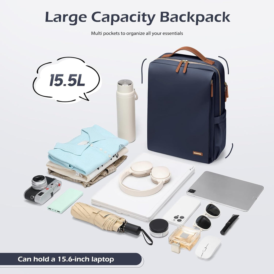 GOLF SUPAGS Elegante mochila para computadora portátil para mujer,...