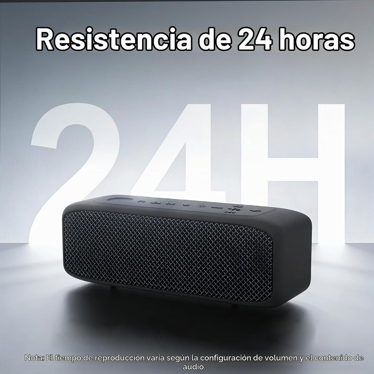 JUOVI Altavoz Bluetooth IP68 Soporte impermeable TF tarjeta, entrada AUX