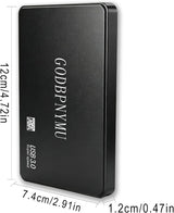 GODBPNYMU Disco duro externo 1 TB HDD USB 3.0 Almacenamiento portát...