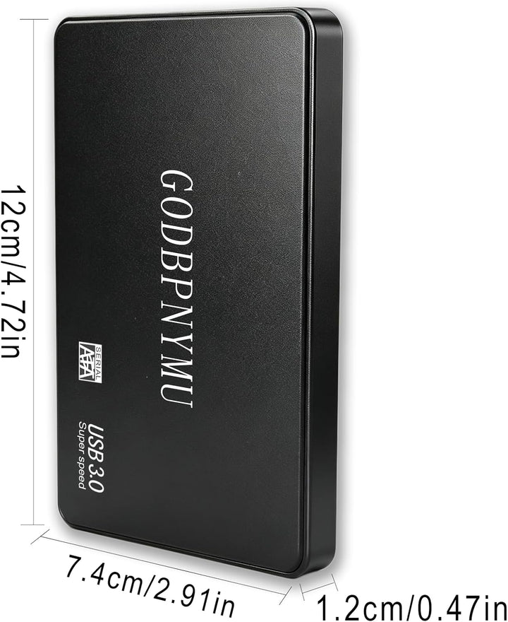 GODBPNYMU Disco duro externo 1 TB HDD USB 3.0 Almacenamiento portát...