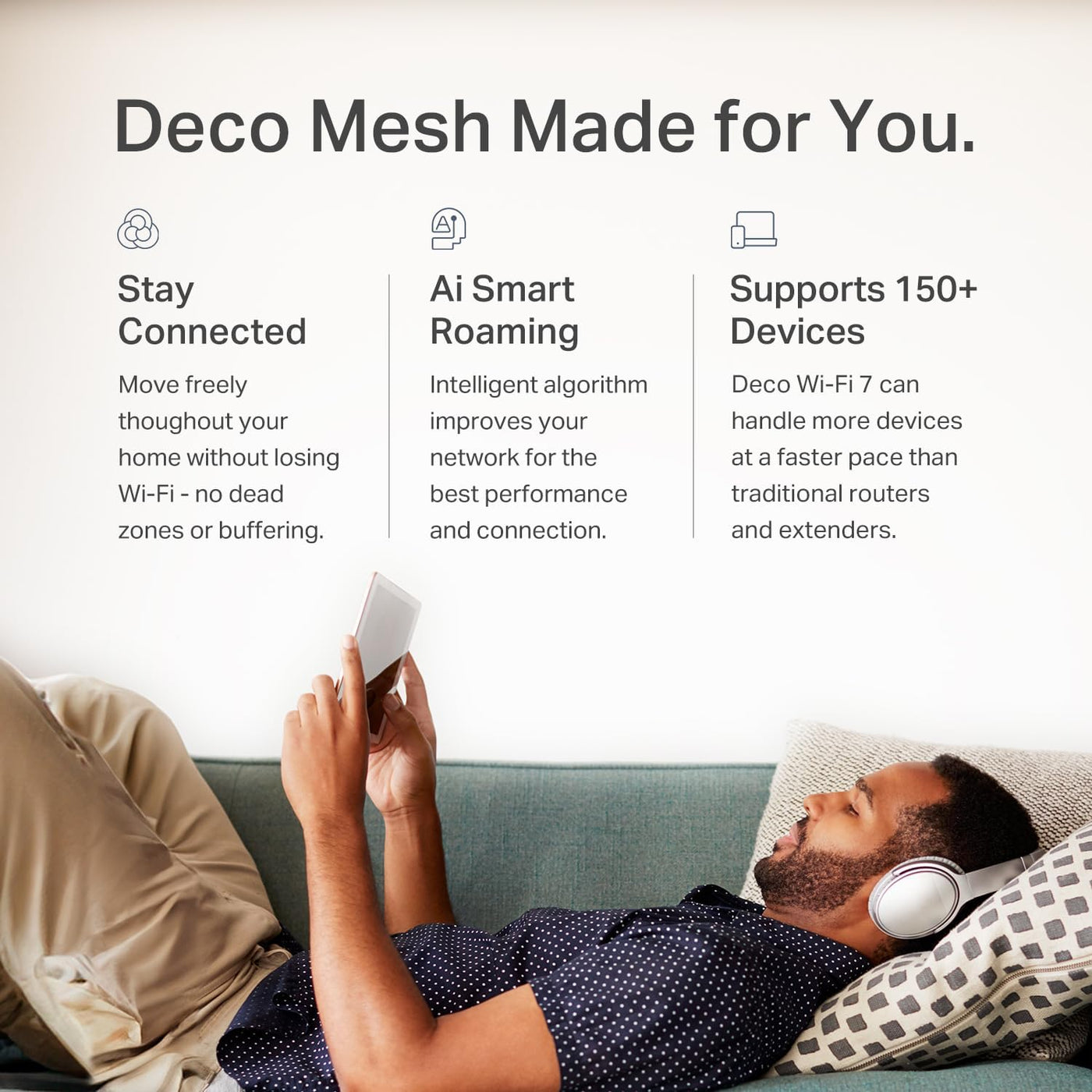 TP-Link Deco 7 BE23 Sistema Wi-Fi de doble banda BE3600 WiFi 7 Mesh...