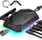 JSAUX 12-en-1 RGB Docking Station para Steam Deck/ROG Ally/Legion Go-HB1201B