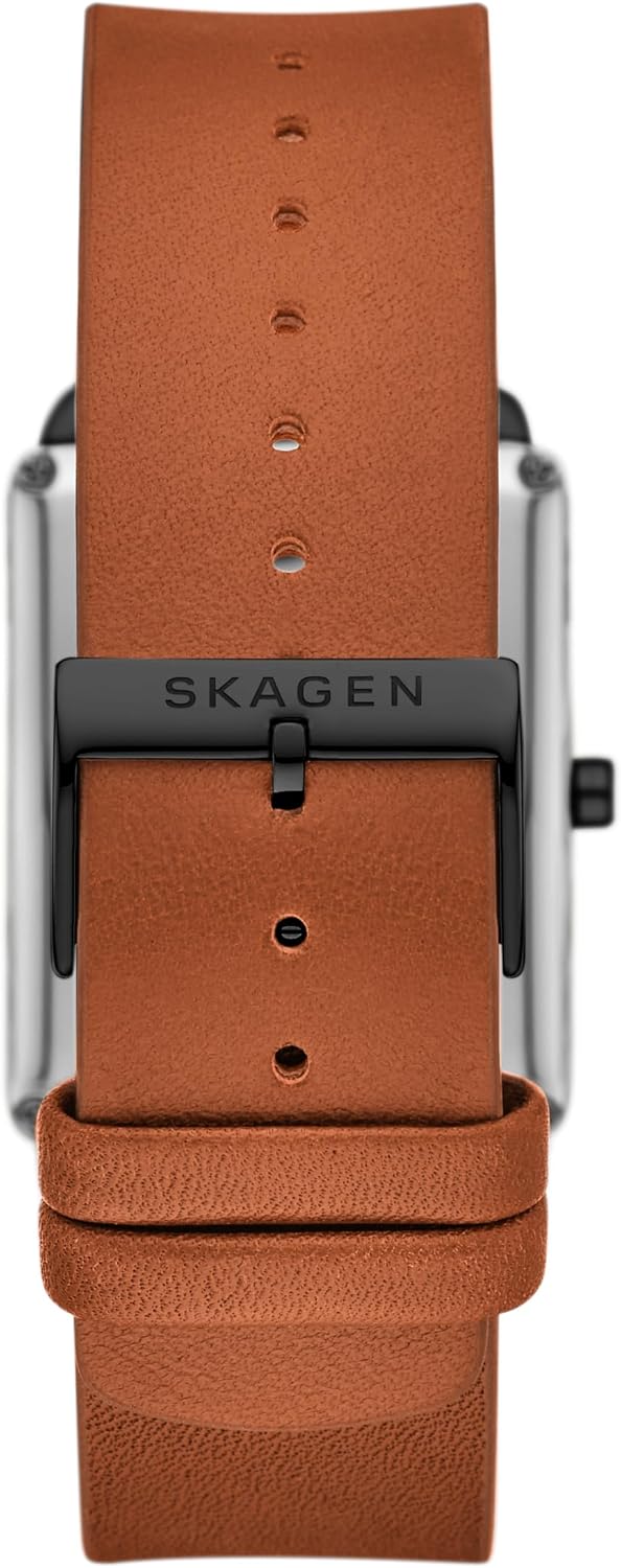 Skagen Hagen Reloj Rectangular de Acero Inoxidable para Hombre