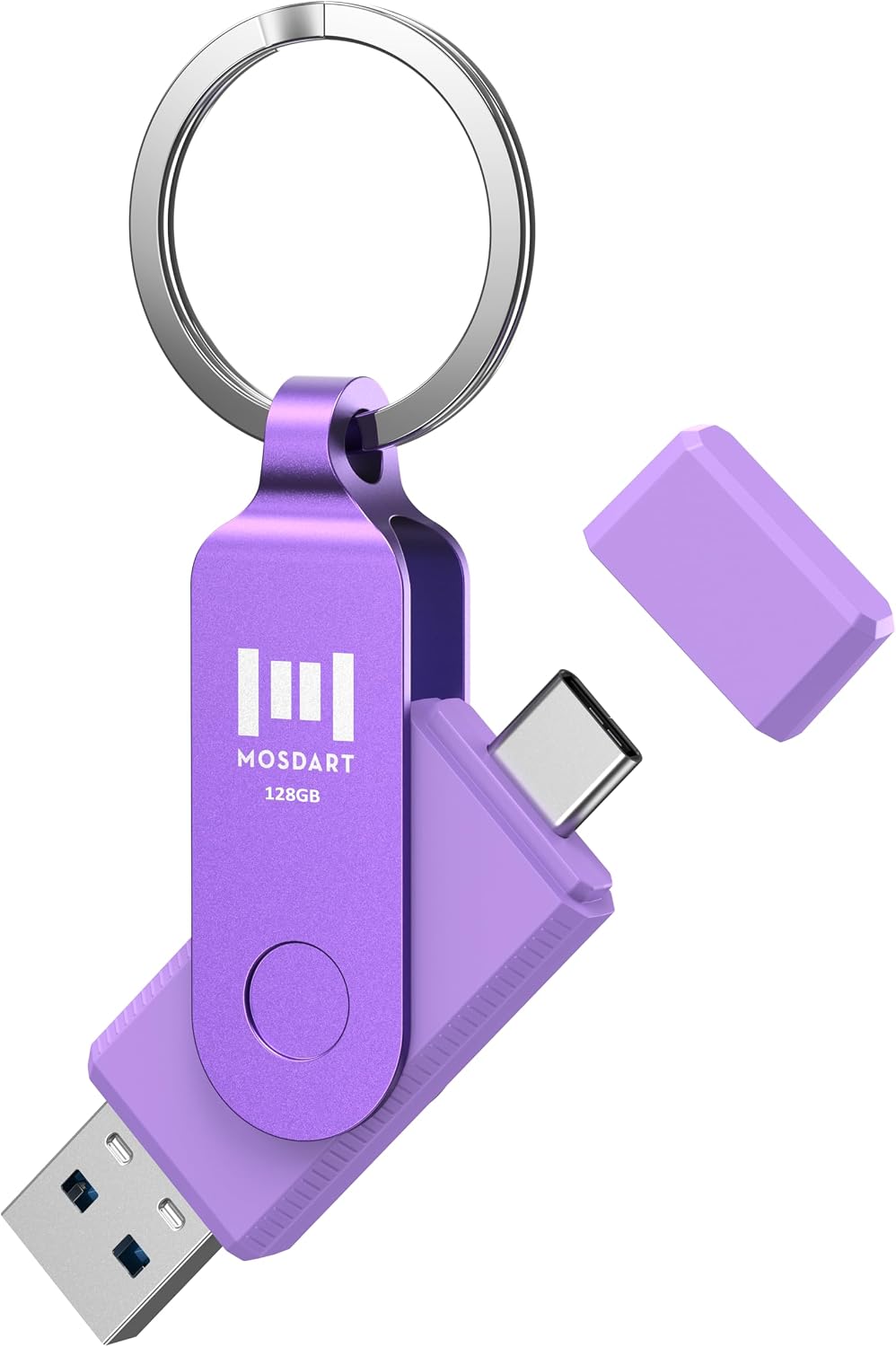 MOSDART Unidad flash USB C 3.2 dual de 128 GB, hasta 150 MB\/S tipo...