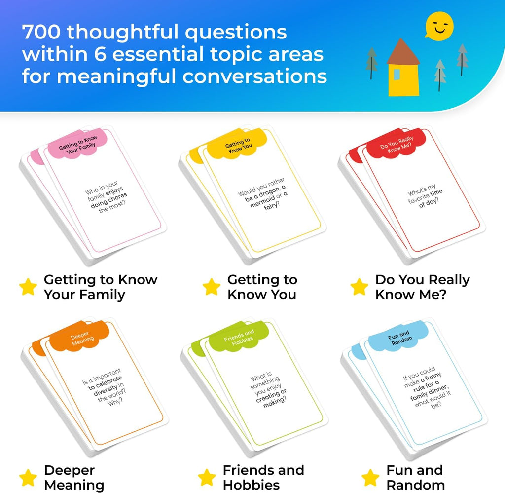 700 tarjetas de conversación familiar, iniciadores de conversación