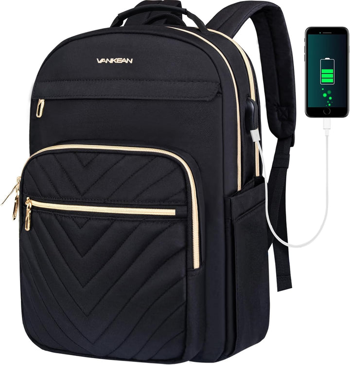 VANKEAN - Mochila para laptop de 17.3 pulgadas para mujeres y hombr...