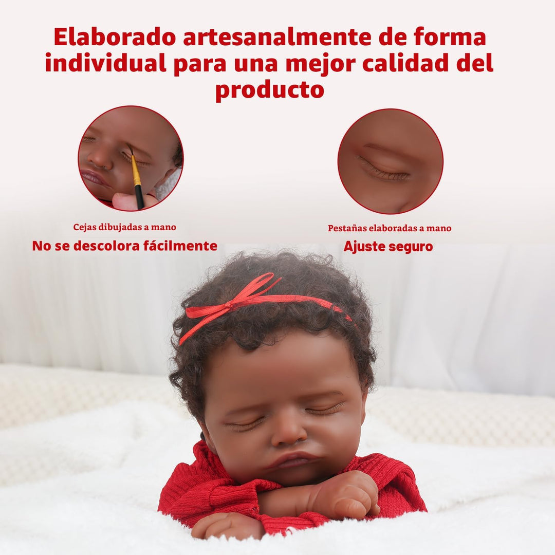 CHAREX Muñeca Reborn realista de 18 pulgadas - Muñeca de bebé recié...