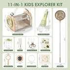 Dreamon Kit de atrapa insectos para niños de 4 a 8 años, juego de 11