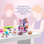 Drama Planet Mini kit de arcilla de postre para niños, haz y exhibe