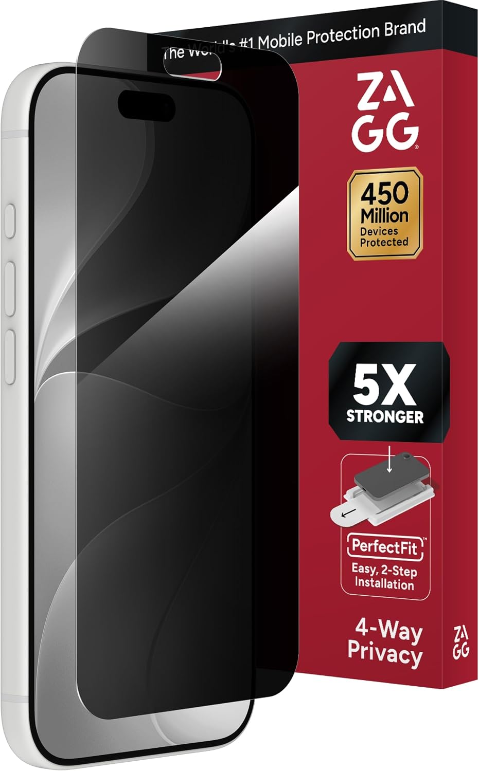 ZAGG Protector de pantalla de privacidad XTR para iPhone 18 Pro