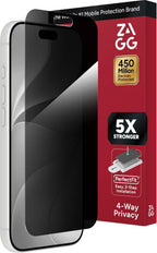 ZAGG Protector de pantalla de privacidad XTR para iPhone 18 Pro