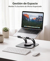 Nulaxy Soporte ergonómico giratorio de 360° para computadora portát...