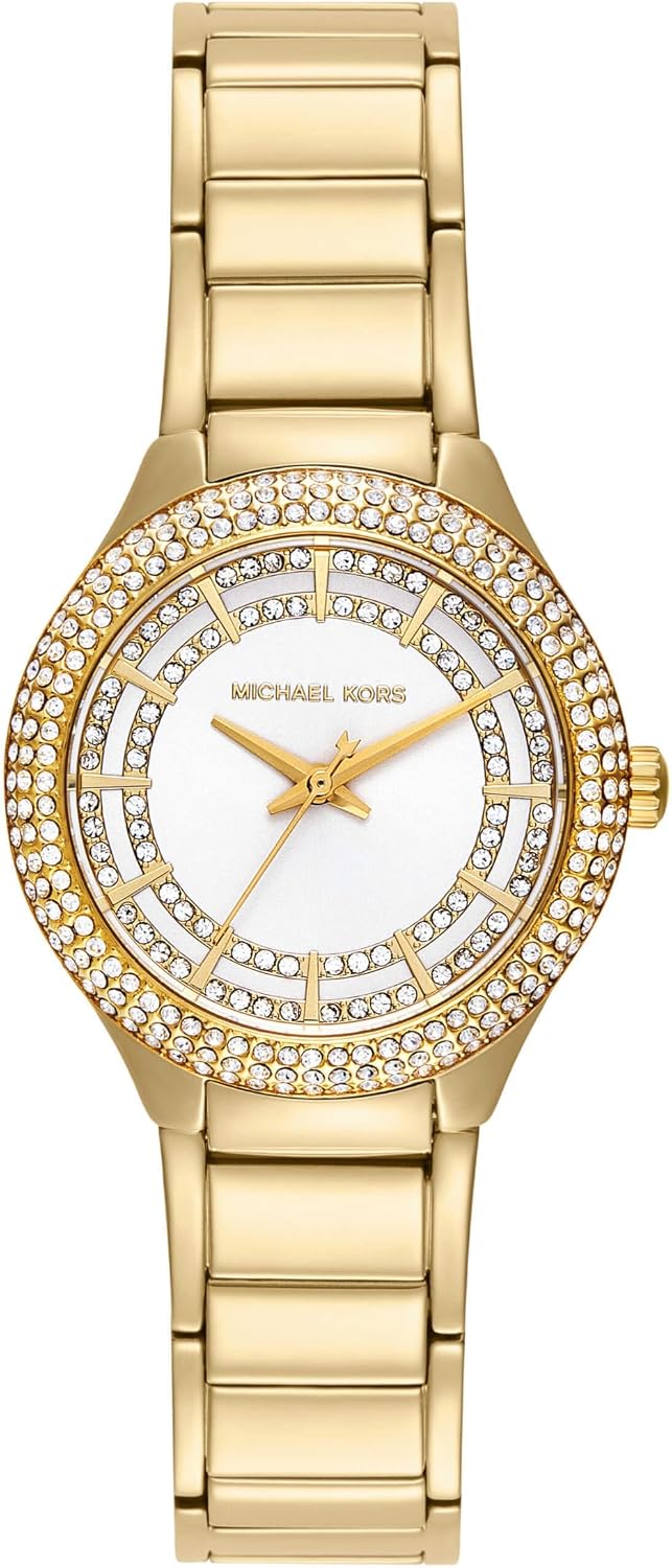 Michael Kors Sylvia Reloj para Mujer, Pulsera de Acero Inoxidable para Mujer