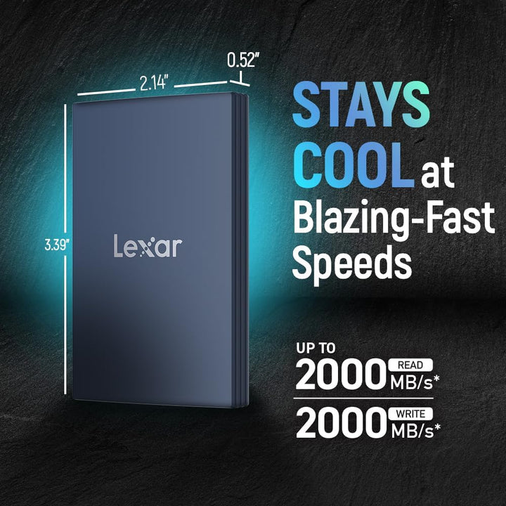 Lexar SSD portátil Armor 700 de 8 TB, hasta 2000 MB\/s, USB 3.2 Gen...