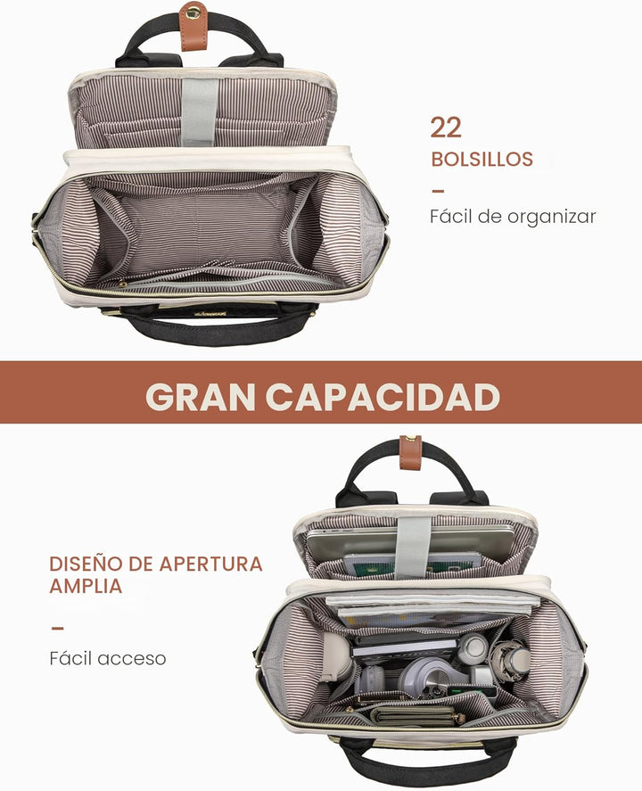 LOVEVOOK - Mochila para laptop de mujer, 15.6'' impermeable...