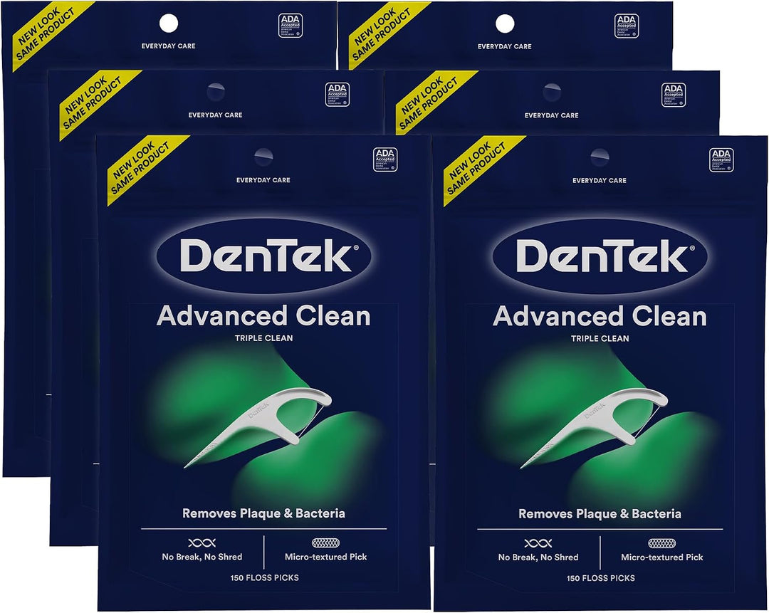 DenTek Triple Clean Advanced Clean - Púas de hilo dental, sin rotur...