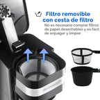 Elite Gourmet EHC111A Personal Single-Serve Compact Coffee Maker, negro