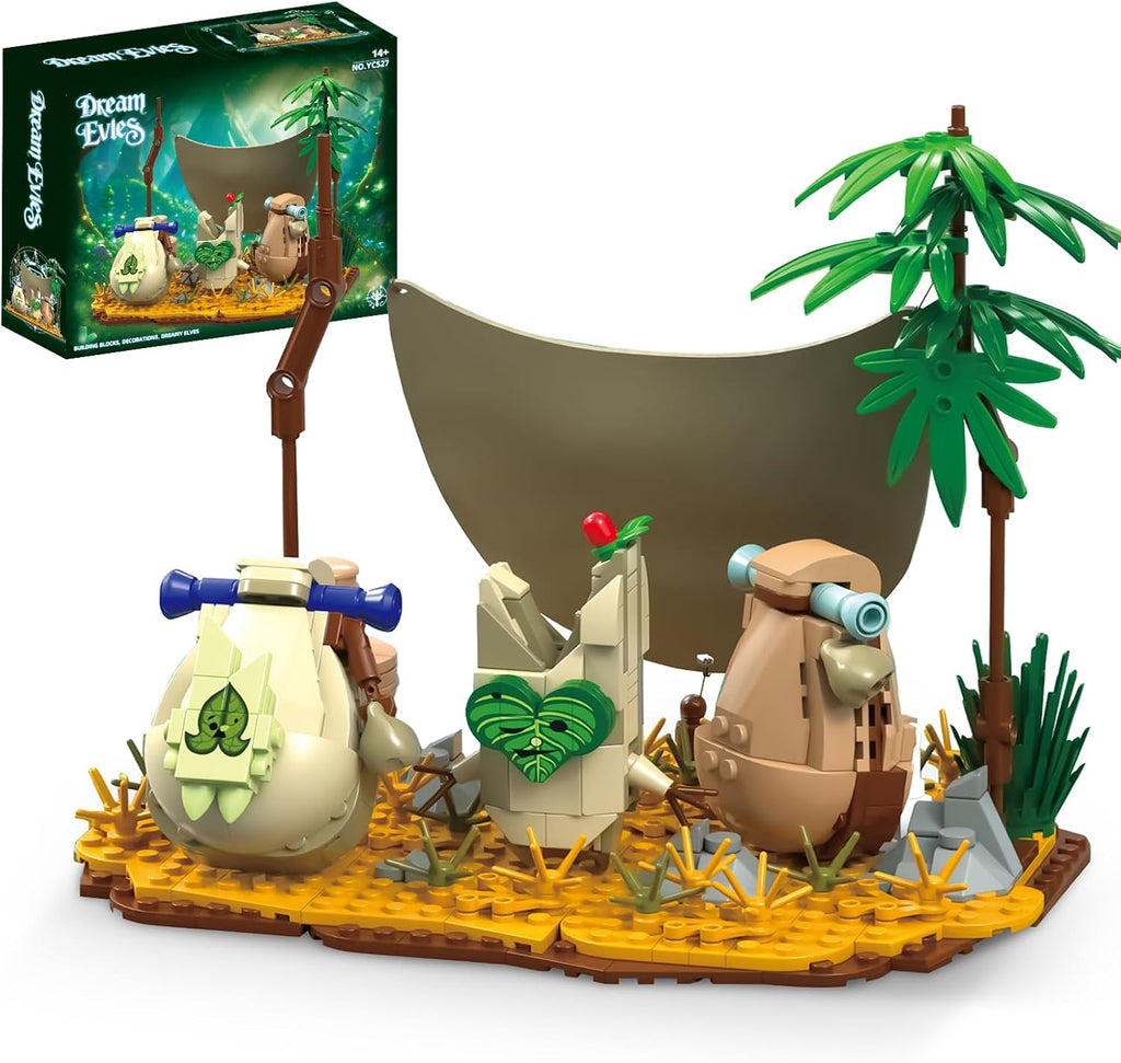 Koroks - Juego de construcción compatible con LEGO para adultos, Set de rescate del compañero espíritu del bosque de Link para fanáticos de BOTW, grandes juguetes de regalo para fanáticos y adultos
