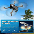 Drone GPS con cámara para adultos, 2K HD FPV Drone con retorno automático, sígueme, vuelo circular, vuelo de punto de referencia, vuelo estable, motor sin escobillas, cuadricóptero de control remoto