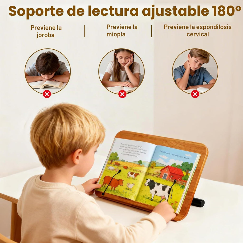 Soporte de música 2 en 1 de doble uso y soporte para libros de escritorio, altura ajustable de 16.5 a 51 pulgadas, 100% madera maciza para computadora portátil, soporte para libro con clips elásticos