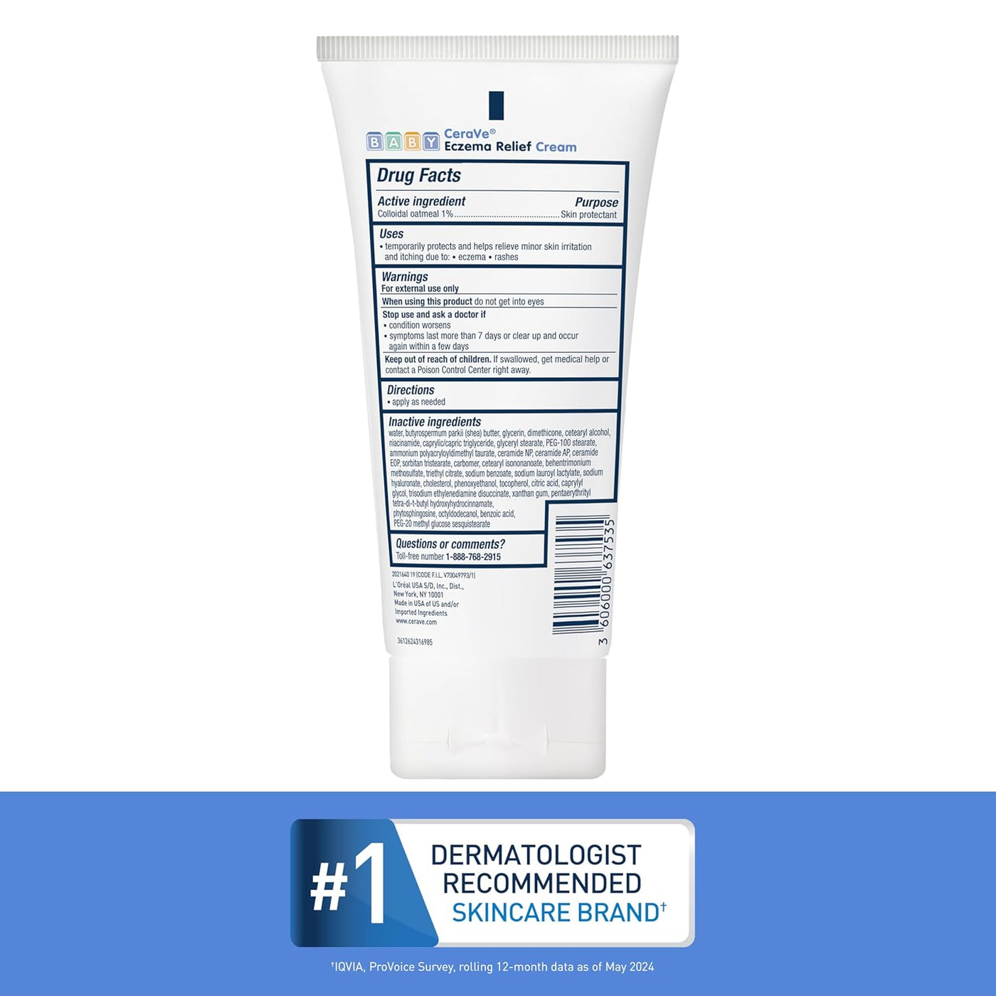 CeraVe Crema para aliviar el eccema del bebé crema de