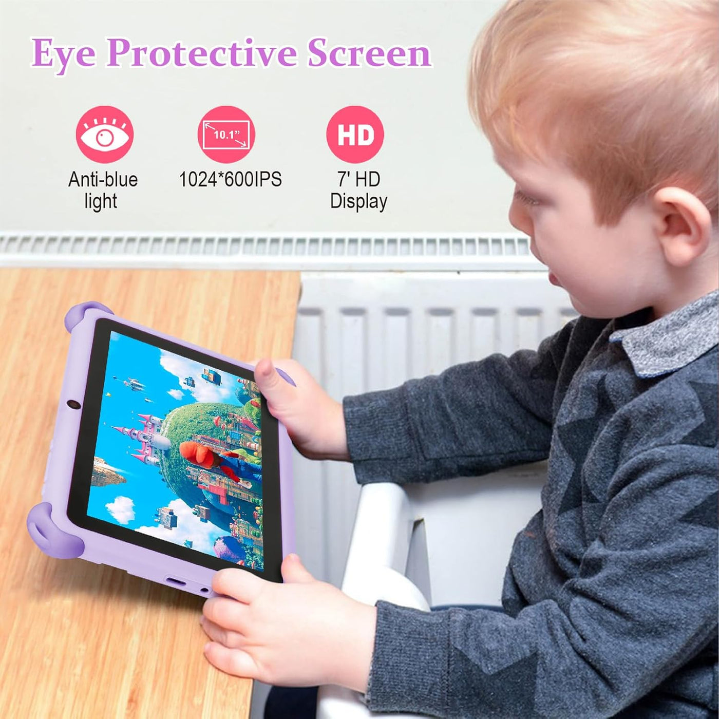 Tablet para niños de Trayoo, tablet de 7 pulgadas para niños, table...