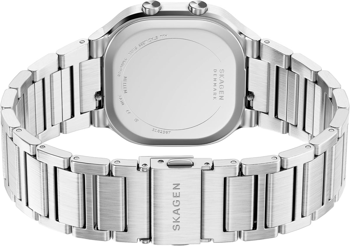 Skagen Reloj digital de acero inoxidable Mellem para hombre