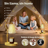 Lámpara calentadora de velas con temporizador y regulador de intens...