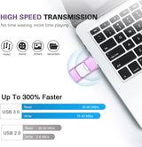 Unidad Flash para iPhone 256GB, Stick de Fotos 4 en 1 USB Tipo C, U...