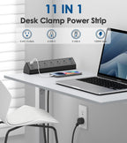Jgstkcity Regleta de alimentación USB C, estación de carga rápida total de