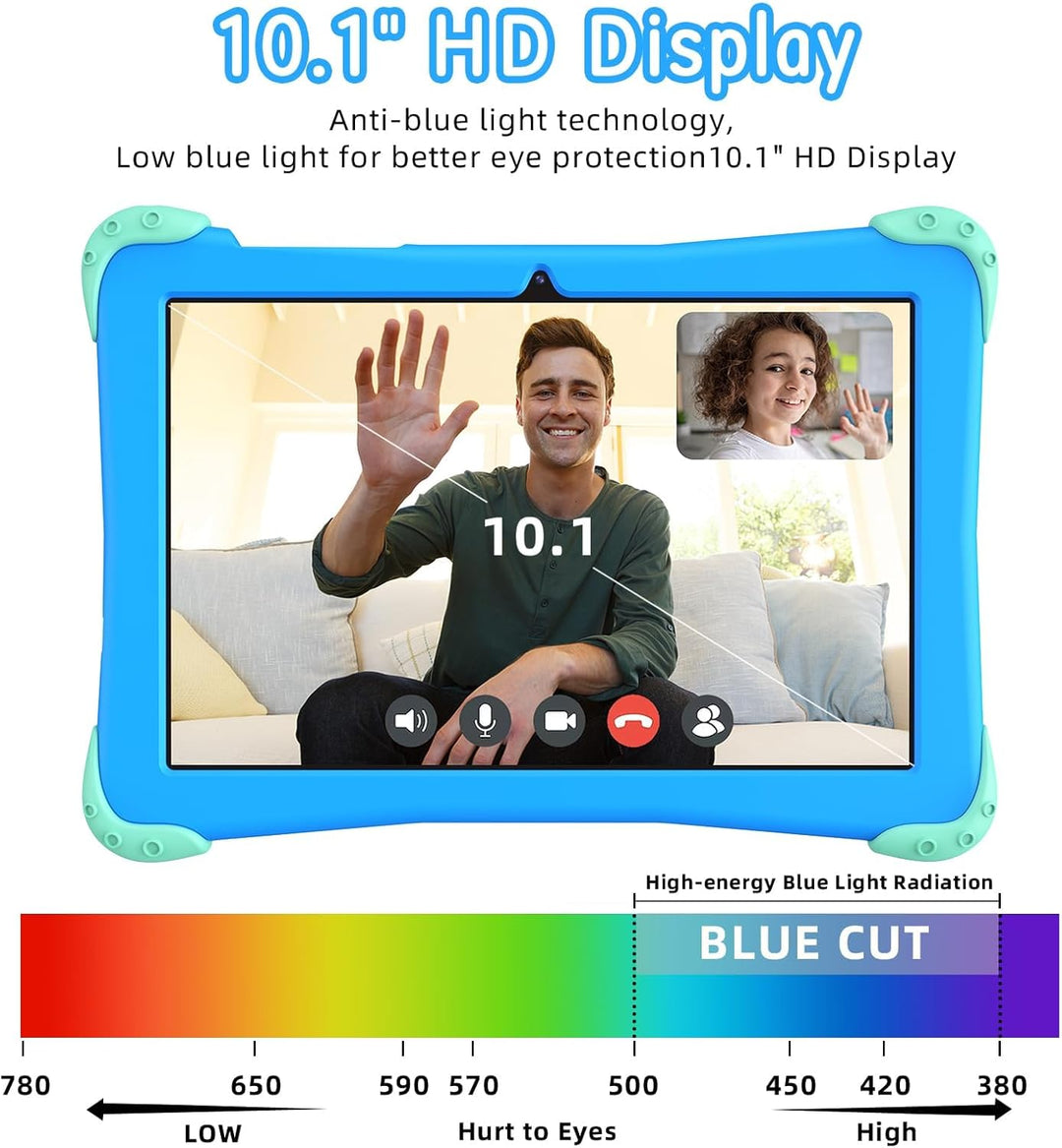 Tableta para niños Fivahiva de 10 pulgadas, tableta Android 15 para...