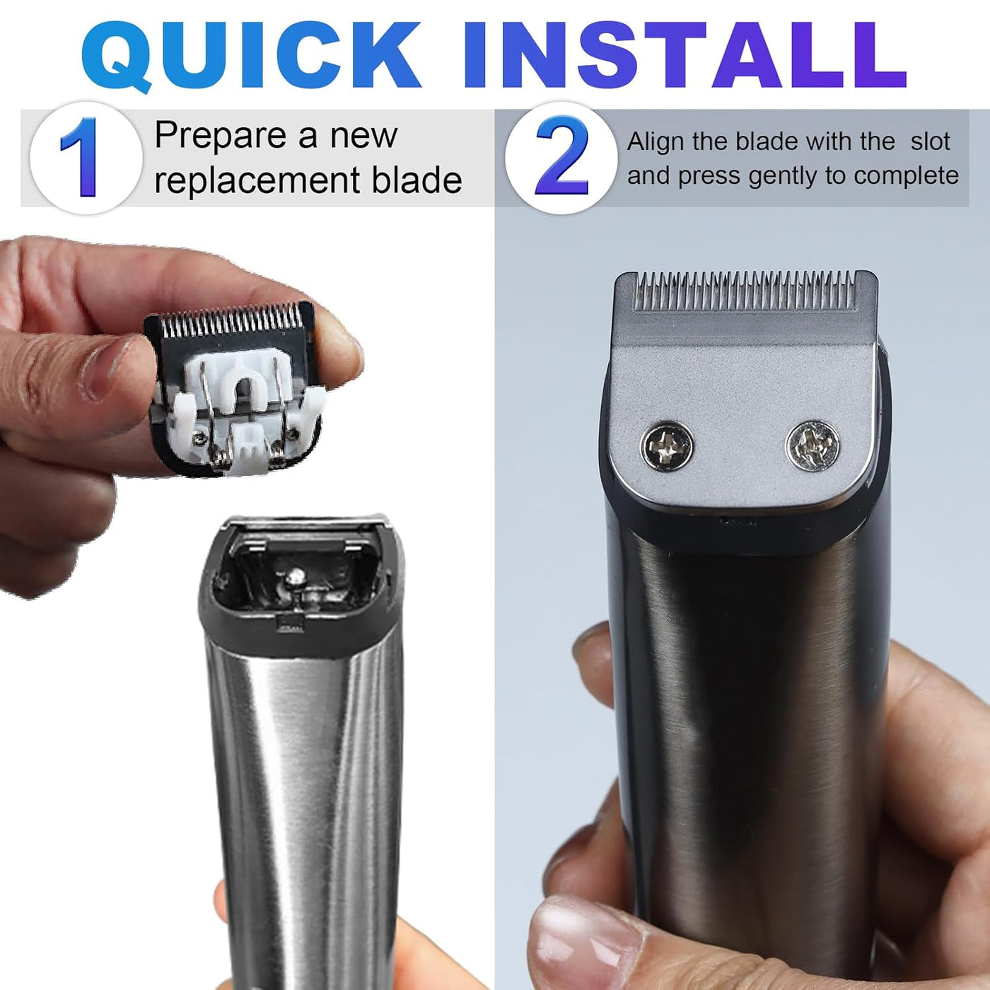 Cuchilla de repuesto 59300 compatible con WHAL, paquete de 2 | Hoja...