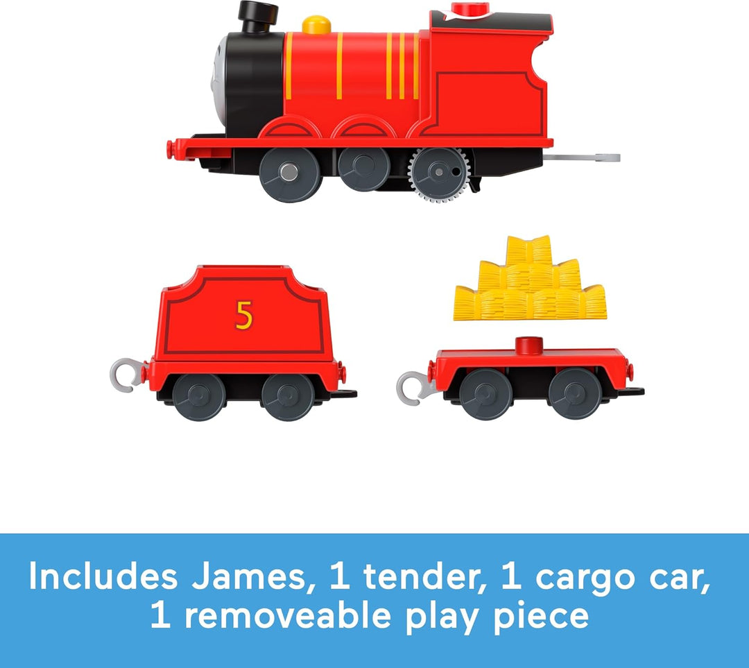 Thomas &amp; Friends Tren de juguete motorizado Talking James Motor...