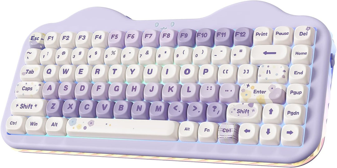 YUNZII Teclado mecánico inalámbrico C75, diseño del 75%, NKRO inter...