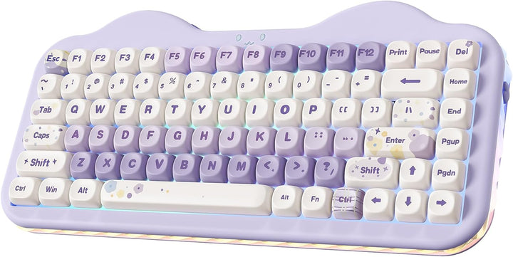 YUNZII Teclado mecánico inalámbrico C75, diseño del 75%, NKRO inter...