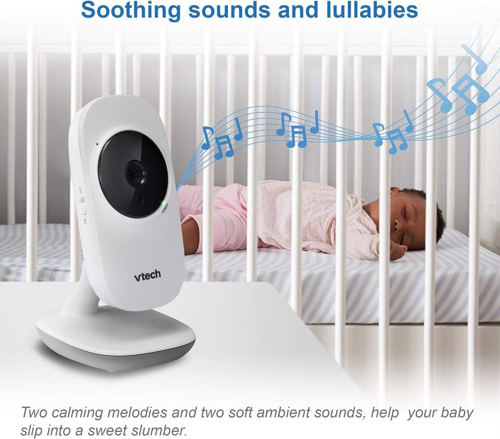 VTech VM350 Monitor de video con batería admite modo de video de 12, 2,8 pulgadas