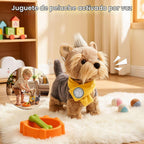 TUMAMA - Perro electrónico interactivo para caminar y ladrar para niños
