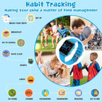 Relojes digitales para niños y niñas, reloj deportivo con rastreador de fitness, podómetro, alarmas, cronómetro, no necesita aplicación, reloj impermeable para niños, regalo para adolescentes