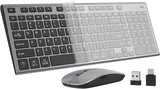 GALENMORO - Teclado y mouse inalámbricos, silencioso y silencioso c...