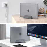 YICOSUN Soporte vertical de aluminio para laptop para escritorio, b...