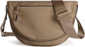 Bolso de Media Luna para Mujeres y Hombres, MEISEY - Mochila de Nylon Plegable de Moda con Correa de Hombro Ajustable