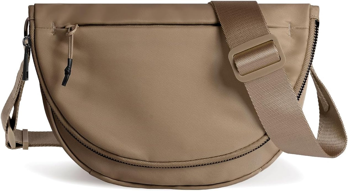 Bolso de Media Luna para Mujeres y Hombres, MEISEY - Mochila de Nylon Plegable de Moda con Correa de Hombro Ajustable