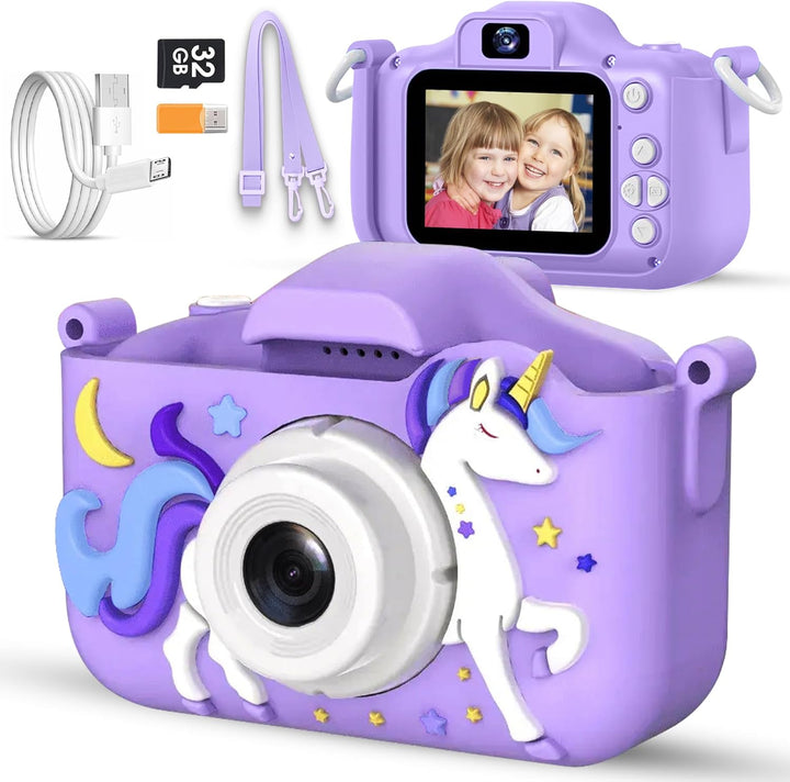 Cámara Unicorn para Niñas de 3 a 12 años, cámara selfie para niñas...