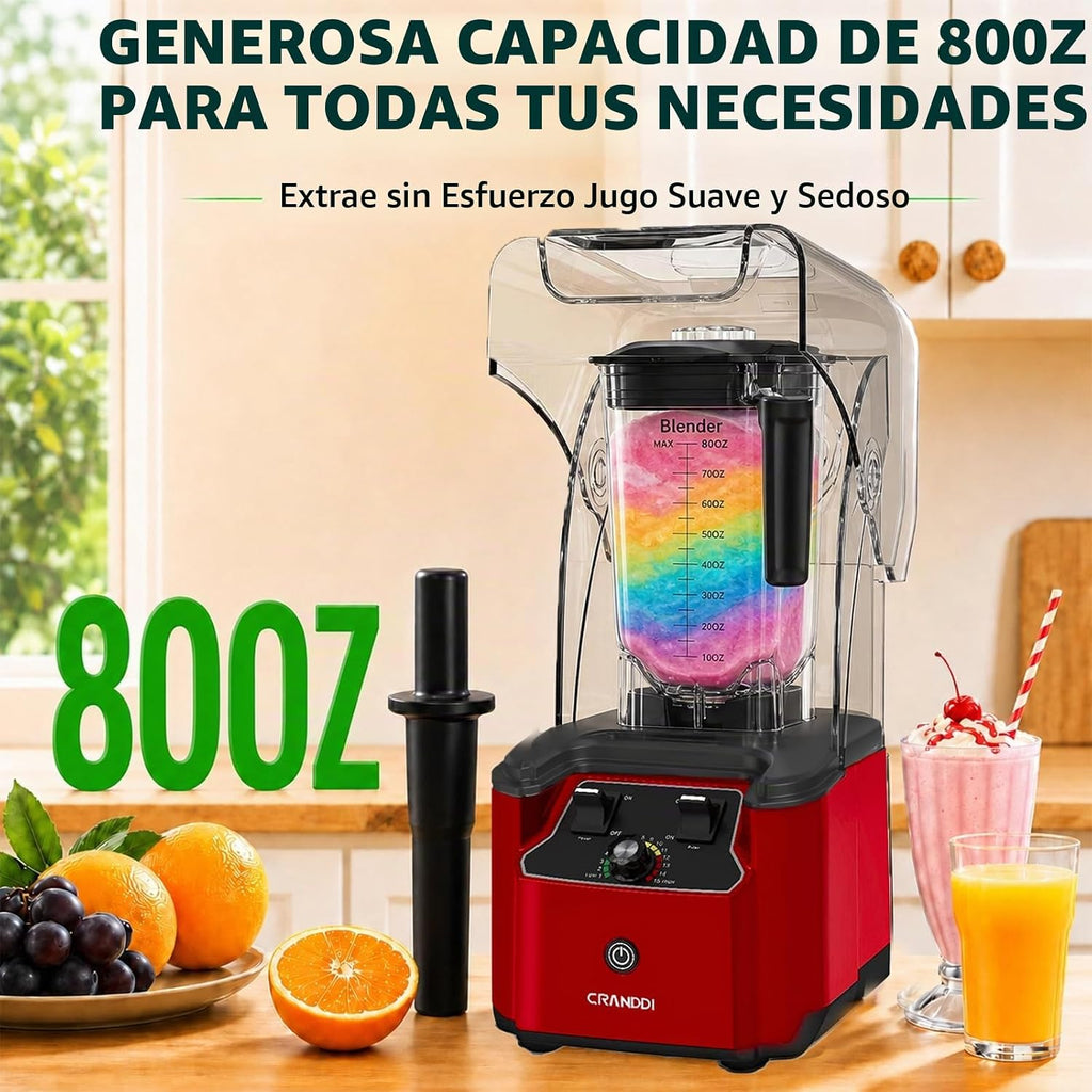 Licuadora profesional Plus, comercial y hogar, 80oz, 2200W, K90